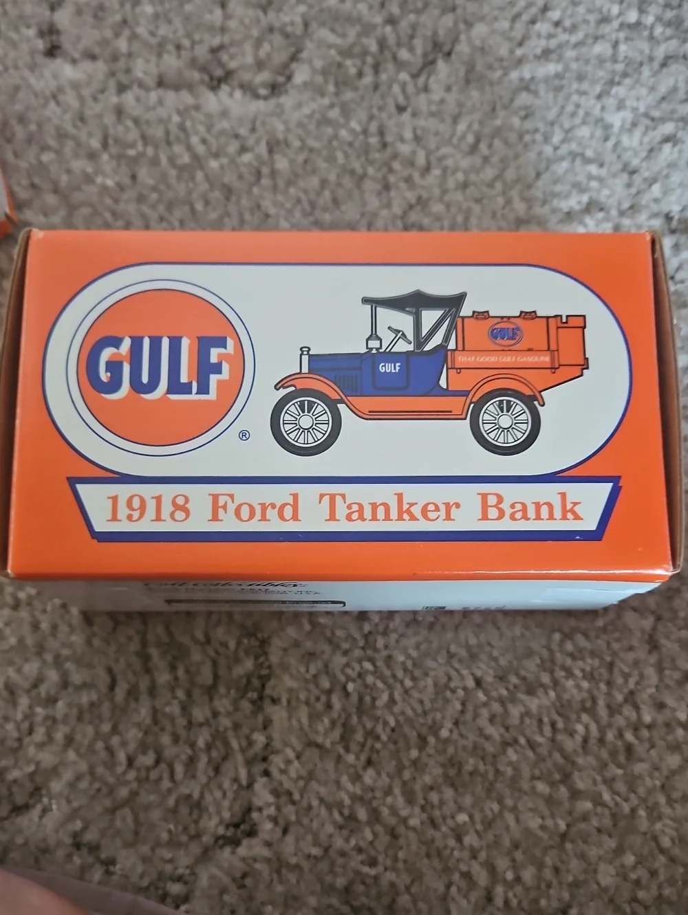 Orange 1918 Ford Tanker Bank - Kids Toy Collectible